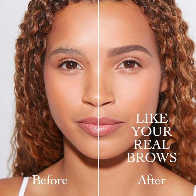 2 Pcs/Set Eyebrow Ink Pencil by Brow Stylist -Micro 4 Point Brow Pen Lift & Snatch Eyebrow Pen Kits with 3 Eyebrow Stencil Long-Lasting Waterproof Natural Eyebrow Hair (01# chestnut colour)