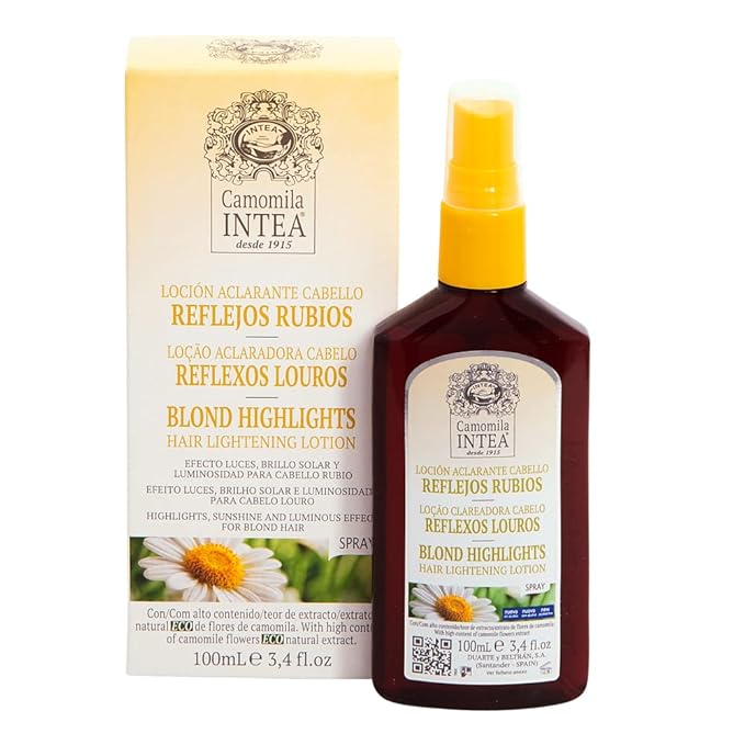 Camomile Intea - Lightening treatment for hair with Blond Reflections - Lightening Lotion 100 ML + Shampoo 250 ML + Mask 250 ML