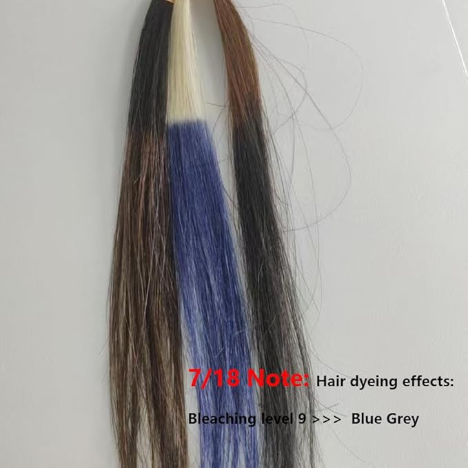 PureStyle 100ml Professional Permanent Hair Color Dye Cream Ammonia Free, Long Lasting Medium Grey Blue Color, 100% Gray Coverage, Natural Shine, For All Hair Types Easy At Home Application
