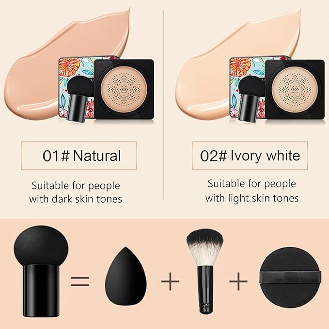 EdmEr Beauty Cream, Beauty Linasi Clear Cover Beauty Cream, Air Cushion Cc Cream, Moisturizing Concealer, Makeup Long Lasting, A-Natural