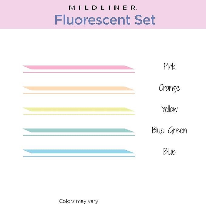 Zebra Pen Mildliner Dual-Tip Highlighter Set, Broad and Fine Point Tips, Ideal for Bible Highlighting, No Bleed, School Supplies and Teacher Supplies, Assorted Fluorescent Ink Colors, 5-Pack (78105)