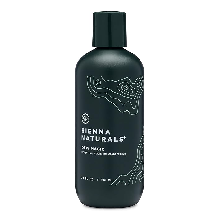 Sienna Naturals - Dew Magic Leave-In Conditioner - Anti Frizz - Lightweight Hydration - Strengthens, Softens & Protects w/Baobab & Coconut Oil - Vegan - Great for Curly Hair - 11oz