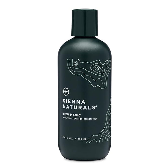 Sienna Naturals - Dew Magic Leave-In Conditioner - Anti Frizz - Lightweight Hydration - Strengthens, Softens & Protects w/Baobab & Coconut Oil - Vegan - Great for Curly Hair - 11oz