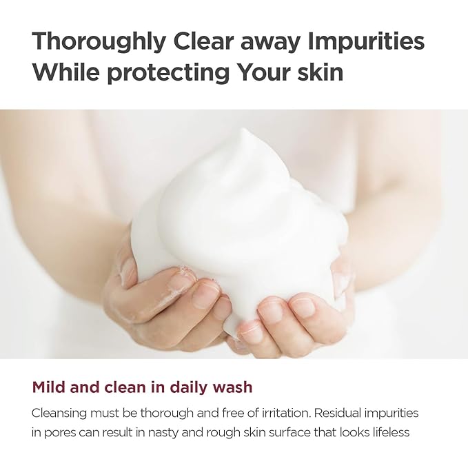 MANYO Deep Pore Cleansing Soda Foam, Gentle Face Wash, Hydrating Face Wash with Green Tea, Pore Cleaner, Facial Cleanser, Korean Skin Care, 5.0 fl oz (150ml)