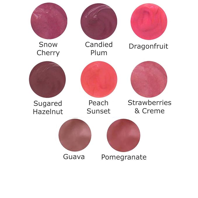 Lauren Brooke Cosmetiques Natural Color Fusion Lip Glaze, Lip Color (Snow Cherry)