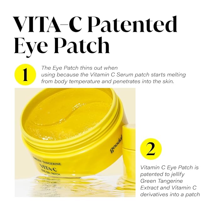 GOODAL Green Tangerine Vitamin C Serum. Cream, Eye Patch Bundle