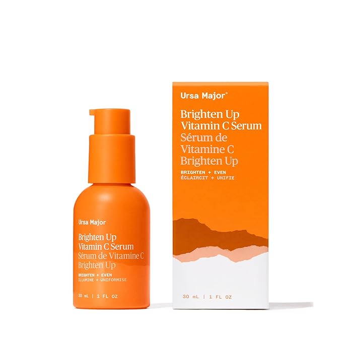 Ursa Major Natural Vitamin C Serum | Brightening Formula Revitalizes Dull Skin and Smooths Skin's Tone | Targets Wrinkles, Sagging and Loss of Firmness | Vegan, Non-Toxic, Cruelty-Free | 1 ounce