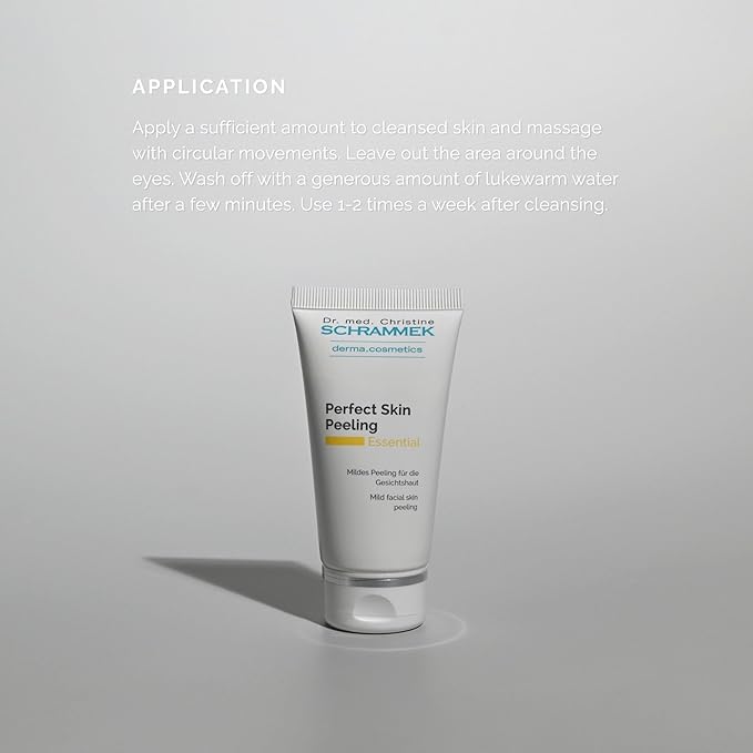 Perfect Skin Peeling (1.7 fl oz) - Mild Facial Skin Peeling - Removes Excess Sebum & Skin Particles - with Vitamin E & Apricot Kernel Oil - Face Peeling - Skin Care - Dr. Schrammek