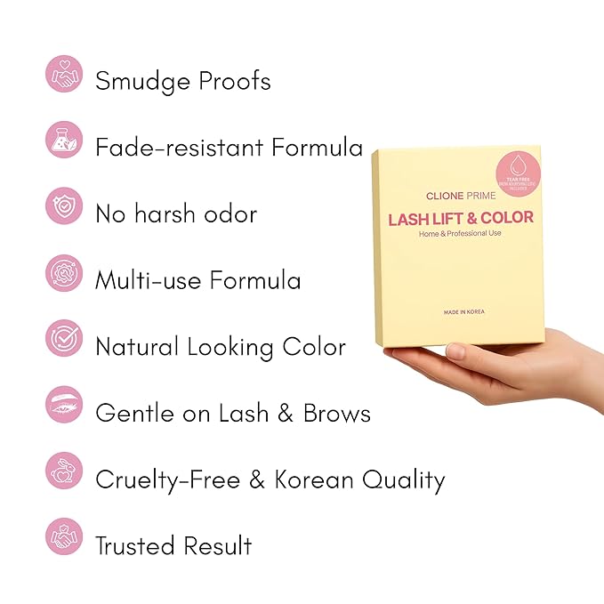 Korean At Home Eye Lash Lift and Color Kit Professional Brow Lamination and Color Kit Eye Lash Color Brown Eye Brow Color Kit
