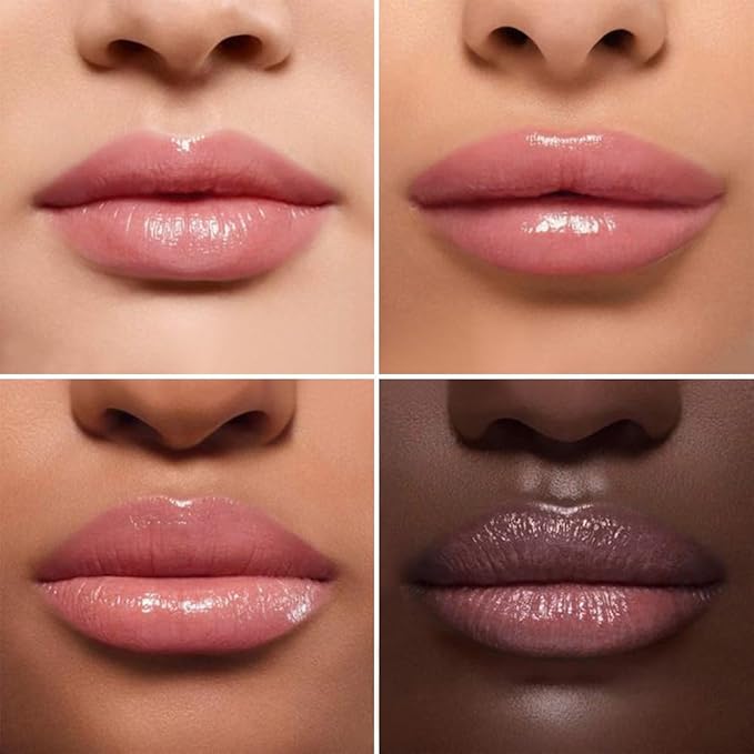 Pink Honey Butter Lipstick Tinted Lip Balm, Shine Moisturizing Plumper Lipstick for Women, Natural Nourishing Hydrating Lip Gloss Stain for Dry Lips, Lightweight Lip Liner Care Makeup, Vegan