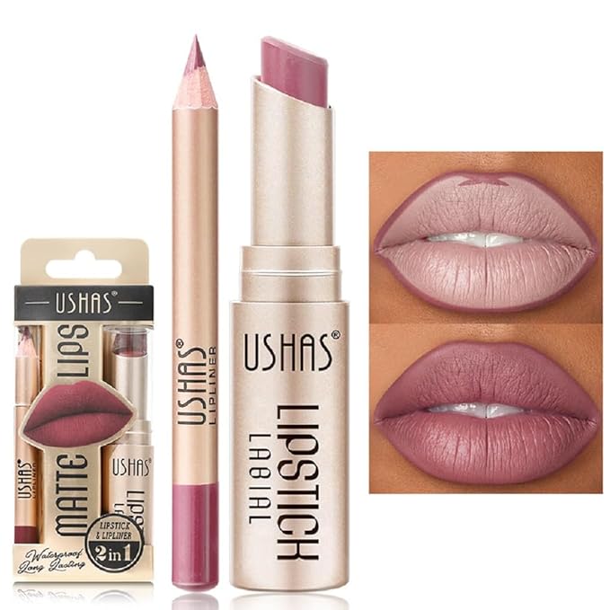 Generic Lip Liner with Non-stick Cup, Long-lasting Waterproof Matte Lipstick Set, 12 Colors (5, 30g)
