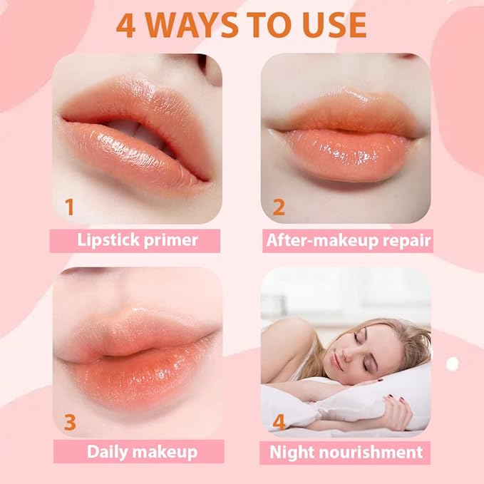 BINGBRUSH 2Pcs PH Color Changing Lipstick – Jelly Flower Lip Balm, Temperature-Activated Moisturizing Lip Tint, Long-Lasting Crystal Clear Lipstick for Women, Natural Glow & Hydration(#01+#02)