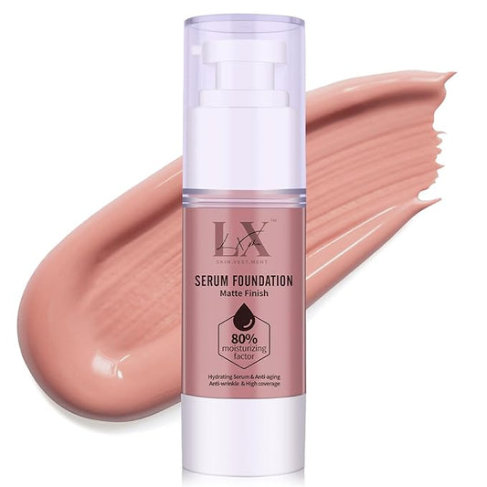 Moisturizing Foundation with 1% Hyaluronic acid, Deep Hydration & High Coverage Serum Foundation for A Smooth & Satin Finish, 209 Medium