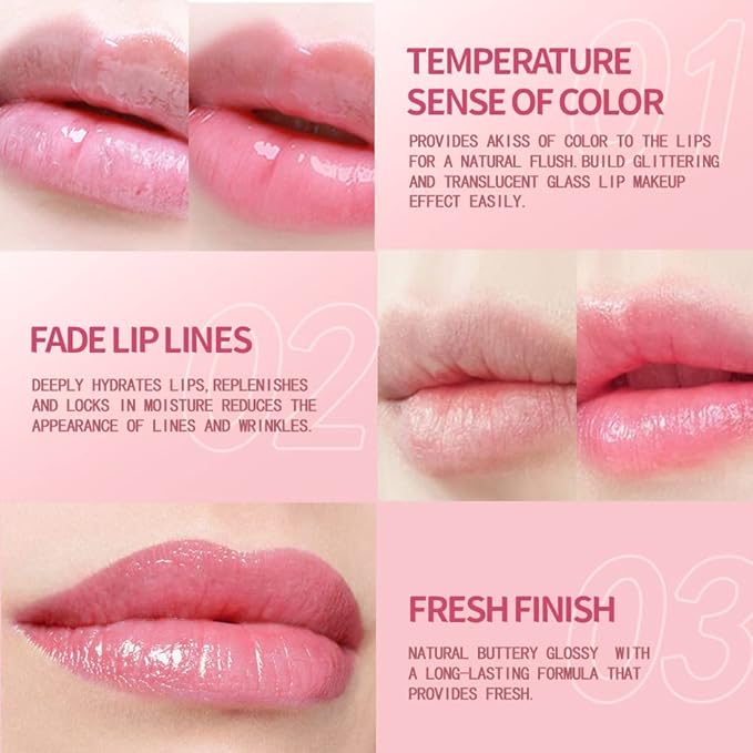 BINGBRUSH Aloe Vera Color Changing Green Lipstick Queen, Long Lasting Lip Care Nutritious Lip Balm Moisturizer Magic PH Lipstick Temperature Change Lip Gloss Makeup Set for Women (3Pcs Aloe Vera)