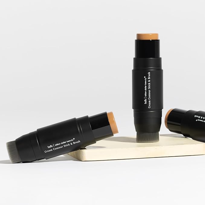 bdb Makeup Lip & Cheek Stick, Creamy Blush & Soft Suede - Hydrating, Long-Lasting