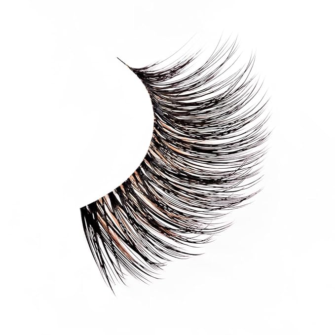 Ardell Balayage Wispies False Eyelashes - Caramel, Ultra Thin Band for Natural Wispy Lashes, Full Volume and Definition, Long-Lasting Wear, 4-Pack