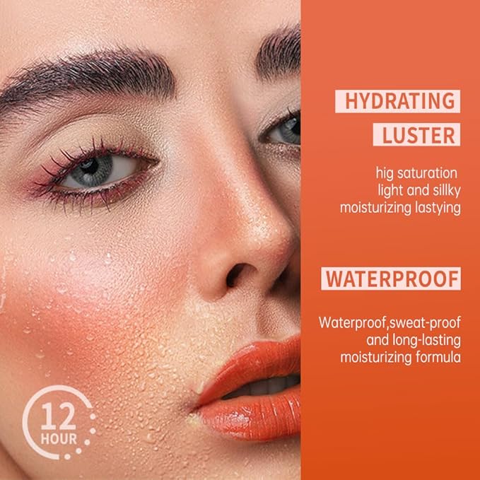 Matte Creamy Lipstick for Women, Long Lasting Waterproof Velvet Lipstick, Lip Stick Crayon Buildable Blendable Creamy Color, Moisturizing Longwear Lip Makeup 06#