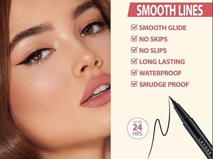Eyebrow Pen Kit, with Microblading Eyebrow Pen, Eyebrow Gel, Eyeliner, Eyebrow Brush, Eyebrow Pencils for Women, Waterproof, Smudge Proof, Long Lasting Makeup Formula - Black