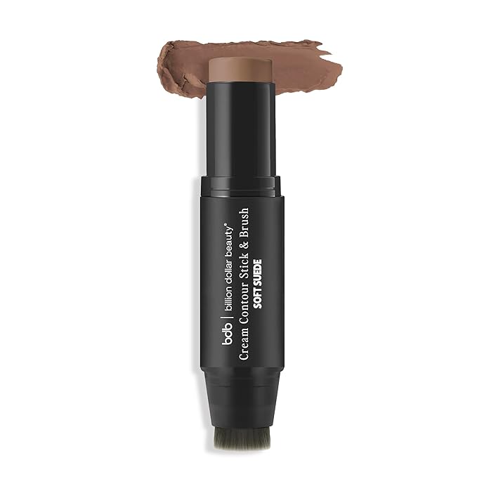 bdb Makeup Lip & Cheek Stick, Creamy Blush & Soft Suede - Hydrating, Long-Lasting