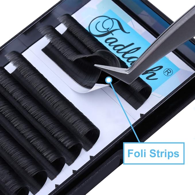 Easy Fan Volume Lashes D DD Curl Self Fanning Eyelash Extensions 2D~10D 0.07mm Easy Fan Lash Extensions 8-18mm Length Withstand about 194℉ (0.07-D, 12mm)