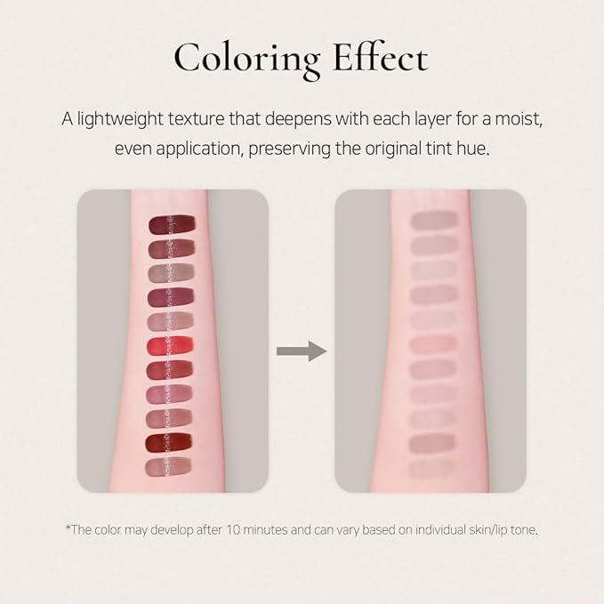 DINTO Blur-Glowy MINI Lip Tint (251 Pax Romana) - Glossy Finish, Hydrating, Long Lasting, Lightweight Texture, Non-Sticky, Vegan & Cruelty-Free, Korean makeup (11 colors)