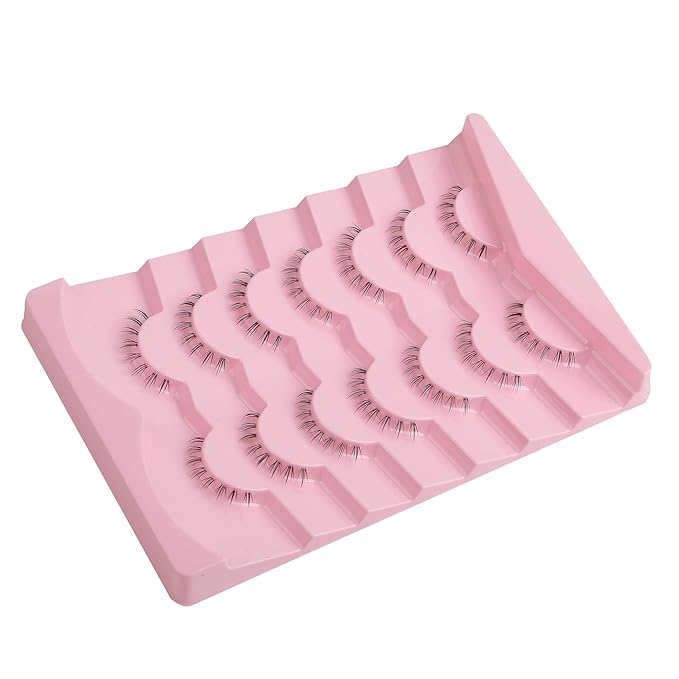 Lashes Natural Bottom Lashes 8mm Lower False Eyelashes Natural Look Strip Lashes Extention Wispy Bottom Eyelashes Fake Lashes Pack 7 Pairs