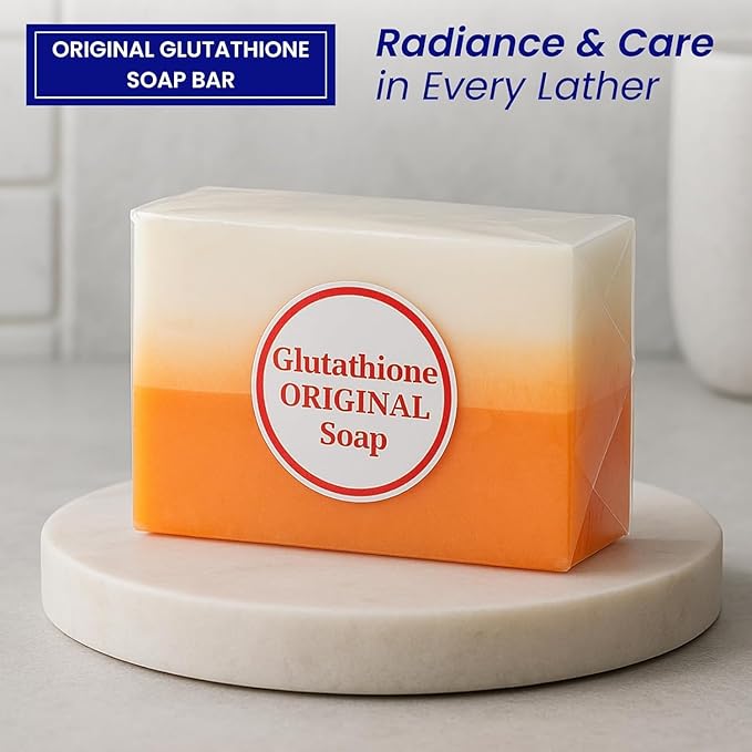 Glutathione Soap Bars – Holidays Deep Cleansing & Hydrating Soap for Smooth, Refreshed Skin – Gentle Exfoliating Formula for Face & Body – 150g x 3 Bars