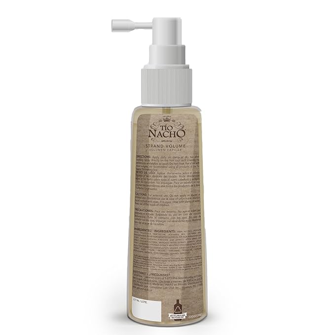 Tío Nacho Thickening Hair Treatment with Royal Jelly and Nettle Extract, Volumizing Spray for Fine or Thinning Hair, Boosts Strength, Fullness and Natural Volume, 4.5 fl oz (Pack of 3)