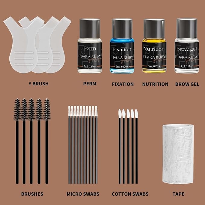 Brow Lamination Kit | DIY Eyebrow Lamination At Home | Professional Result & 6-8 Weeks Long Lasting | Instant Lift for Fuller Thicker Brows