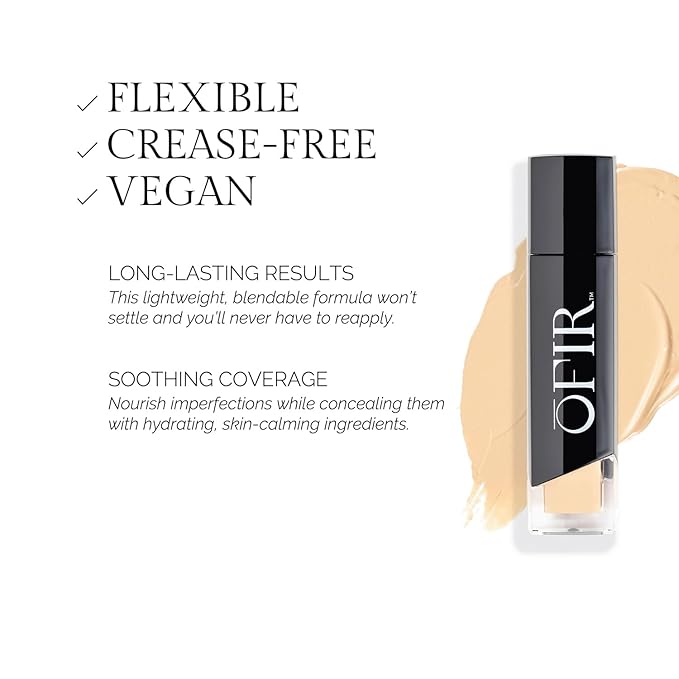 OFIR Perfected Weightless Concealer | Porous Coverage Blends for Smooth Finish | Covers Dark Circles Vegan Concealer | Botanical Formula Soothes Redness & Dullness |Jute - Medium Deep Neutral 0.27 OZ