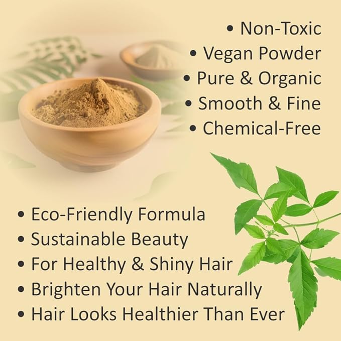 100% Organic Henna Hair Color – Natural, Chemical-Free Hair Dye for Rich, Vibrant Color & Gloss – Grey Coverage, Safe for All Hair Types, Vegan Non-Toxic, Herbal Hair Treatment (GOLDEN BLONDE)