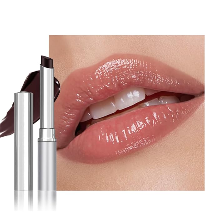 Honey Tinted Lip Stain Lip Balm Lip Gloss Lipstick, Sheer Hydrating Lip Stains Tint, Moisturizing Lip Color for All Skin Tones, Nourishing Lip Balm with a Hint of Natural Black Cherry Tint