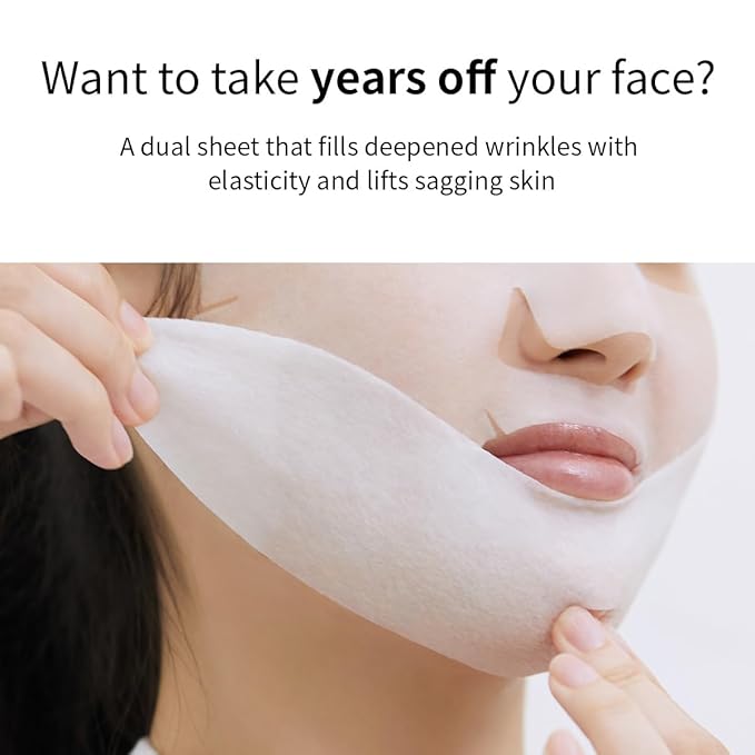 Mediheal Retinol Collagen Ampoule Lifting Mask (10 Counts) forV Line Mask, Anti-Aging - Helps Reduce Fine Lines & Wrinkles, and Smoothens Skin