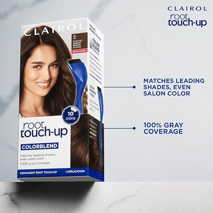 Clairol Root Touch-Up by Nice'n Easy Permanent Hair Dye, 6R Light Auburn/Reddish Brown Hair Color, Pack of 2