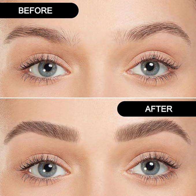 Light Dark Brown Eye Brow Powder Kit for Women, Medium Coffee Eyebrow Powder Palette with Brush,Brow Color Filler Get Full Defined Natural Brows, Highlight Contour sombra para cejas, Vegan
