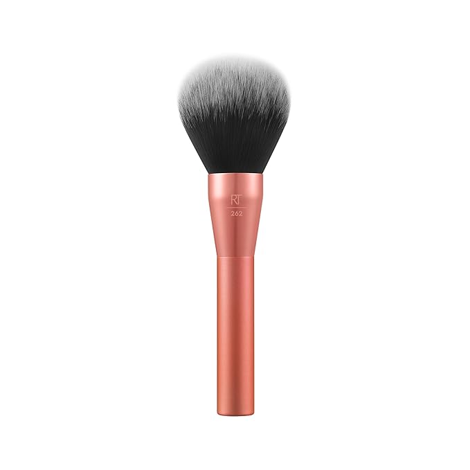 Real Techniques Extra Big Powder & Large Makeup Brush For Powder, Fluffy Head For All-Over Setting, XL Oversized Brush For Quick Application, Cruelty-Free, Synthetic Bristles, 1 Count(Pack of 8)