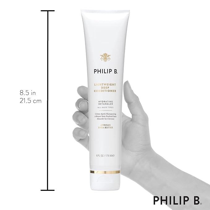 PHILIP B Lightweight Deep Conditioner, 6 fl. oz. (178 ml) - Hydrating Detangler, Adds Moisture, Shine and Smoothness, For All Hair Types