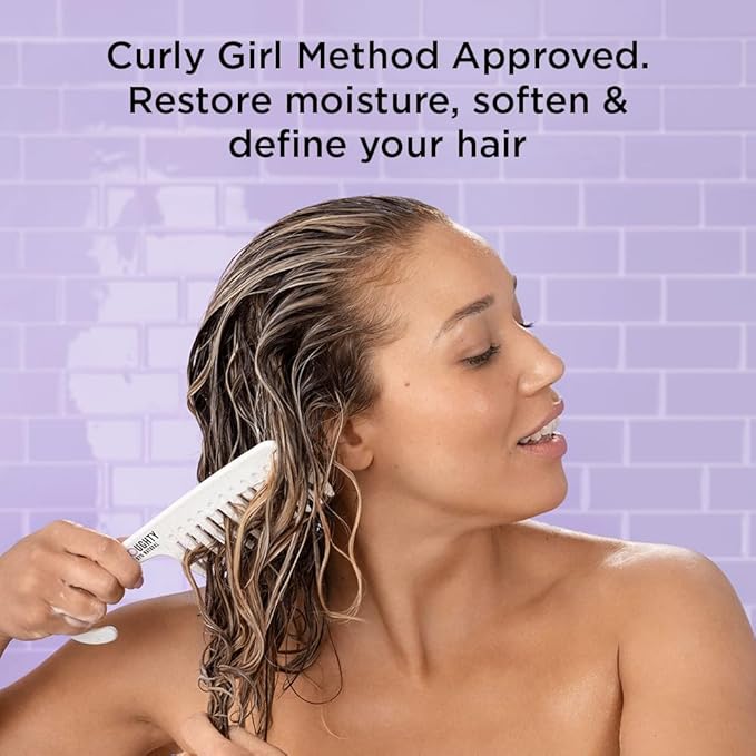 Noughty 97% Natural Wave Hello Curl Defining Conditioner, to Condition, Soften and Define Curls with Sea Kelp Extract and Avocado Oil, Sulfate Free Vegan Haircare 8.4fl.oz