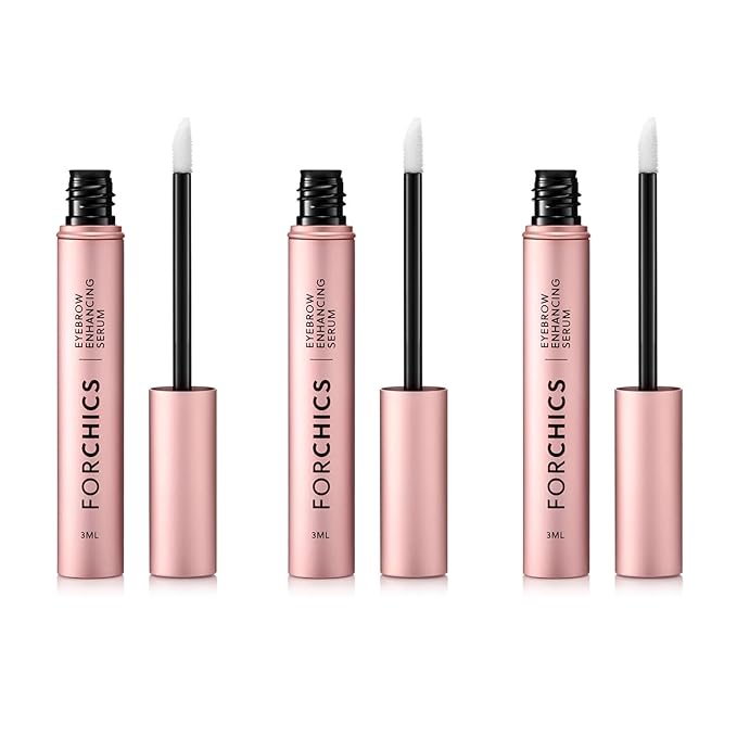 ForBrow by ForChics: 3 Pack Eyebrow Enhancing Serum - Thicker, Fuller Brows with Natural & Organic Conditioner | Vegan & Cruelty-Free with Innovative Peptides