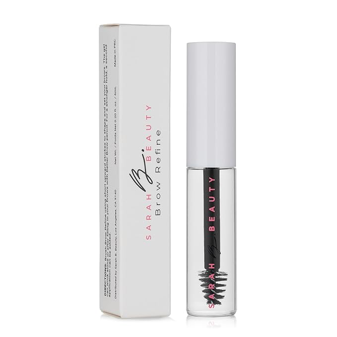 Brow Refine – Clear Vegan Eyebrow Shaping & Setting Gel, Long-Lasting Brow Lamination Styling, Strong Hold for Sculpted & Defined Brows – 0.20 fl. oz