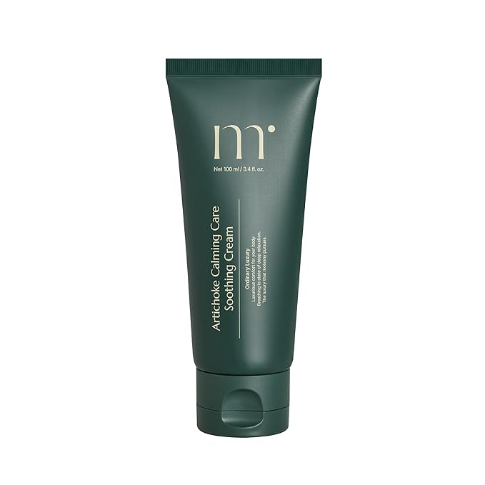 molvany Artichoke Calming Care Soothing Cream - Daily Facial Hydrating Moisturizer & Body Cream - Korean Skincare for Dehydrated & Sensitive Skin - 3.4 fl. oz