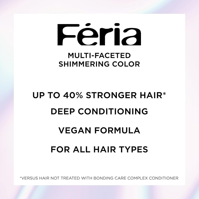 L'Oreal Paris Feria Multi-Faceted Shimmering Permanent Hair Color, B61 Downtown Brown (Hi-Lift Cool Brown), Pack of 1 Hair Dye Kit