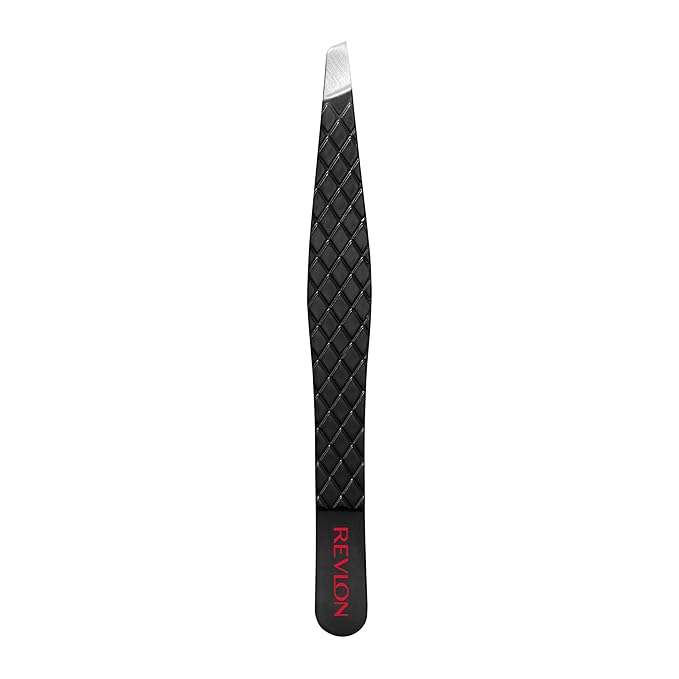 Revlon Expert Slant Tweezer, High Precision For Easy Hair Removal, Made With Stainless Steel, Stocking Stuffer for Women & Men, 1 count