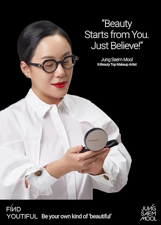JUNG SAEM MOOL Essential Skin Nuder Cushion 17 Fair Pink 0.49 Fl Oz (Refill Only, SPF 50 Broad Spectrum) | Natural Radiant Finish, Lightweight Hydration, Korean Cushion Foundation