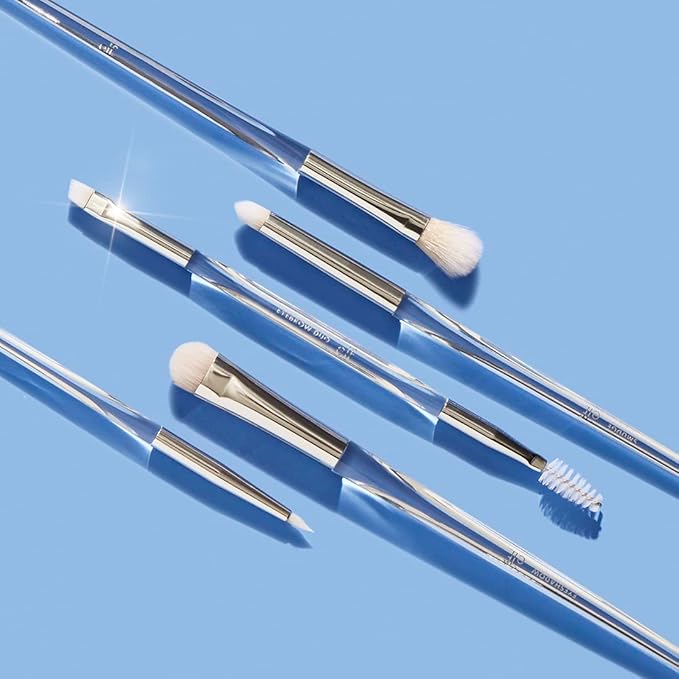 e.l.f. Precision Dual-Sided Eyebrow Brush, Makeup Brush For Shaping, Sculpting & Filling Brows, For Even Application, Vegan & Cruelty-Free