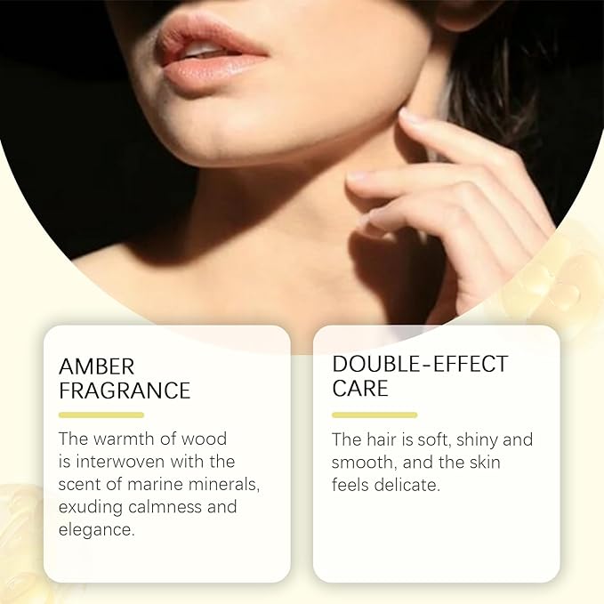 Hair Mist Perfume & Full Body Spray for Women - Amber Body Fragrance Mist, Freshen Hair, Body & Pillows, 50mL