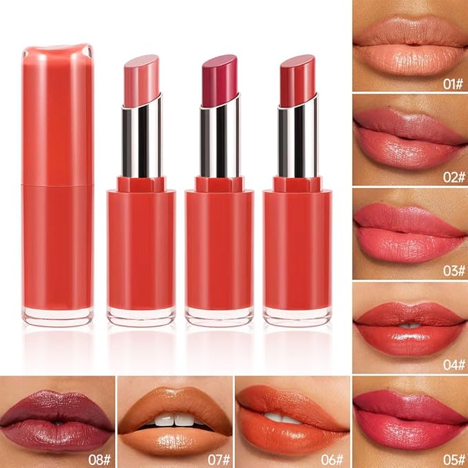 Matte Creamy Lipstick for Women, Long Lasting Waterproof Velvet Lipstick, Lip Stick Crayon Buildable Blendable Creamy Color, Moisturizing Longwear Lip Makeup 04#