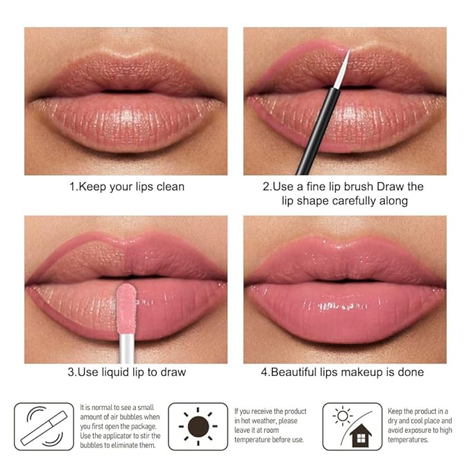 Kaely Longwear Shine Lipstick for Women, Highly Pigmented Liquid Lip Color Makeup, Non-Transfer Lip Gloss Stain Waterproof Smudge Proof 24 Hour, Glossy Finish, Vegan & Cruelty-free, 19 PINK FLIP