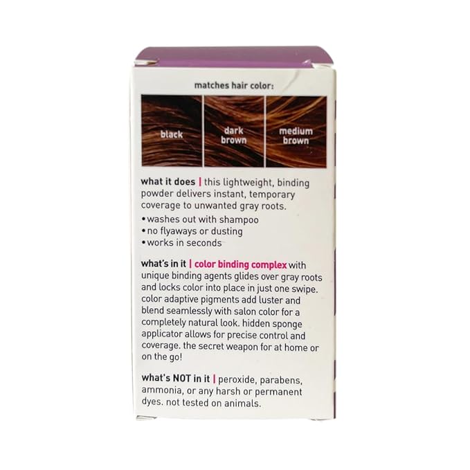 Style Edit Root Touch Up Powder for Dark Brown Hair | Covers Grays and Roots | Mineral-Infused Hairline Concealer - 2 Pack