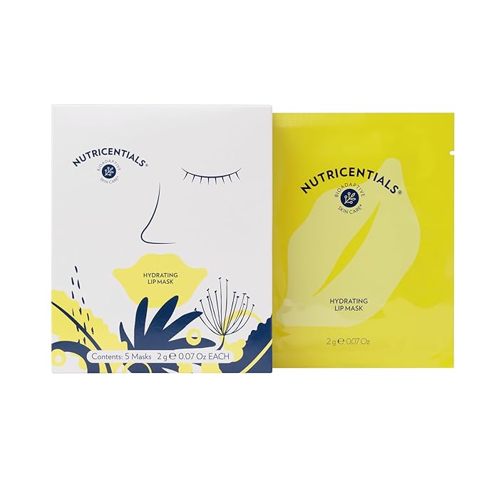 Nu Skin Nutricentials Hydrating Lip Mask - Vitamin C Enriched Mask | Hydrogel Formula for Silky Smooth Lips | Protective Effects, Hydrating Skincare | Optimal Lip Care (Pack of 5)